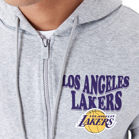 New Era NBA L.A Lakers Script Red Full Zip Hoodie