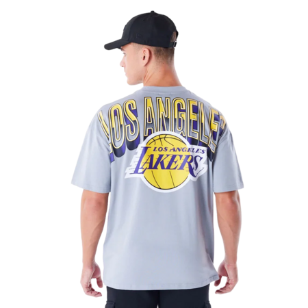 New Era NBA LA Lakers Tech Oversized T-Shirt "Grey"