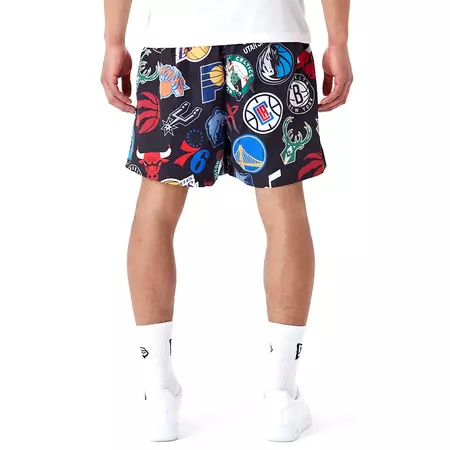 New Era NBA Logo Team All Over Print Shorts