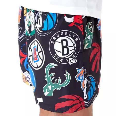 New Era NBA Logo Team All Over Print Shorts