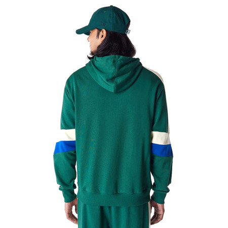 New Era NBA Milwaukee Bucks Colour Block Pullover Hoodie "Dark Green "