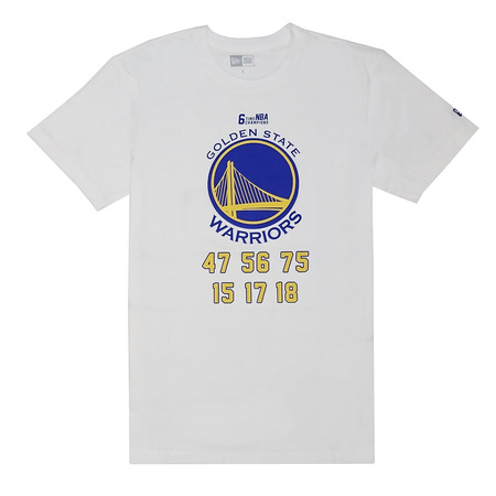 New Era NBA Team Champion Golden State Warriors Tee # 30 Curry #