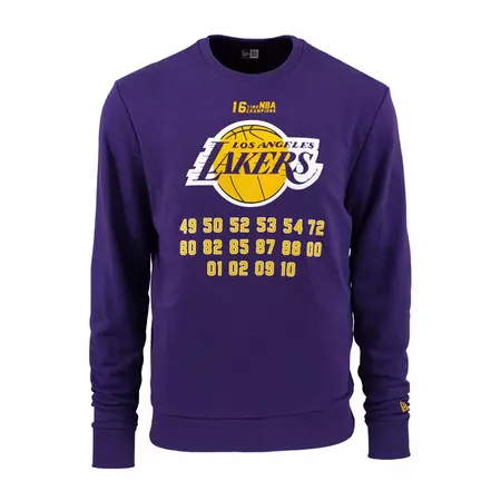 New Era NBA Team Champion L.A Lakers Crewneck