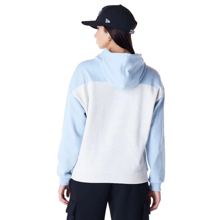 New Era NBA Womens LA Lakers Oversized Pullover Hoodie "Pastel Blue"