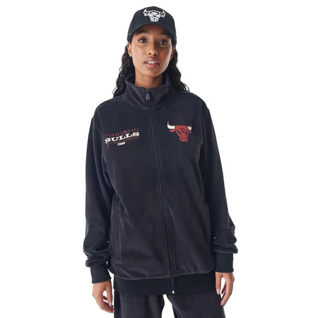 New Era NBA Chicago Bulls Lifestyle Velour Track Jacket