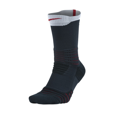 Nike Calcetines Elite Versatility Crew (475/dark obsidian/white/university red)