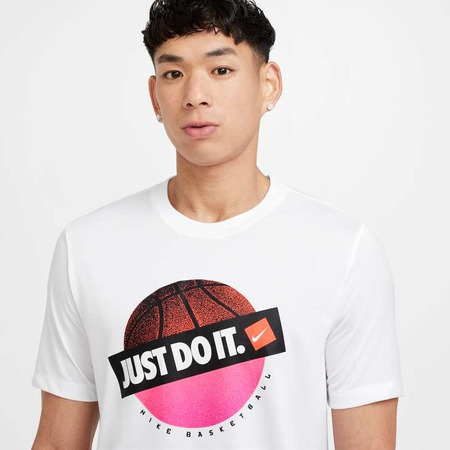 Nike Camiseta Dri Fit Basket Just Do It "White"