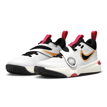 Nike Team Hustle D 11 (GS) "White Metallic Gold"