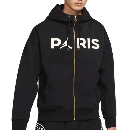 Paris Saint-Germain Full-Zip Travel Fleece "Black"