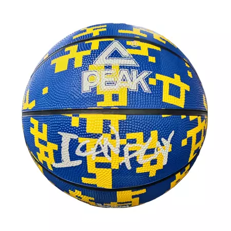 Balón Basket Peak "I Cam Play Blue-Yellow" (Talla 7)