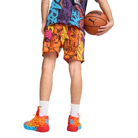 Puma Basketball Melo Phoenix AOP Shorts "Orange Glow"