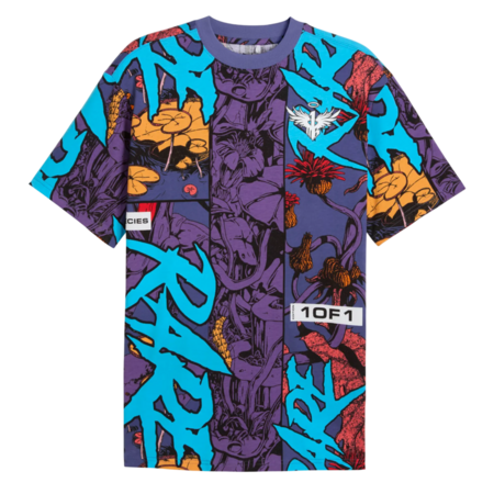 Puma Basketball Melo Phoenix AOP T-Shirt "Blue Crystal"