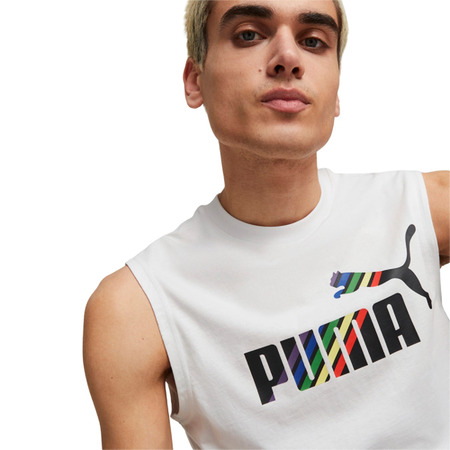 Puma ESS+ LOVE IS LOVE Sleeveless Tee "White"