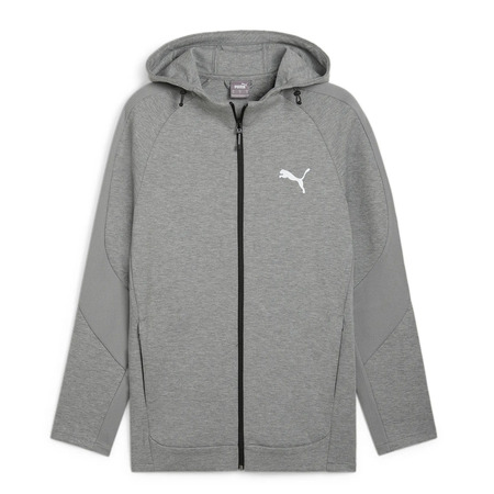 Puma EVOSTRIPE Full-Zip Hoodie DK "Medium Gray Heather"