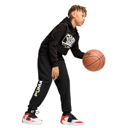 Puma Junior Basketball Winning Shot Sweatpants Fleece "Black"