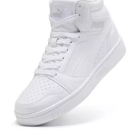 Puma Rebound V6 Mid Jr "White-Cool Light Gray"