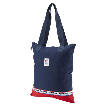 REEBOK CLASSICS WOMEN'S GRAPHIC TOTE (COLLEGIATE NAVY / PRIMAL RED)