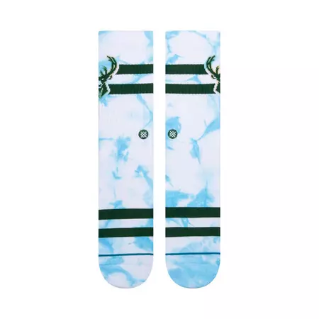 Stance Casual NBA Bucks Dyed Crew Socks "Blue"