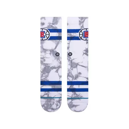 Stance Casual NBA Clippers Dyed Crew Socks "Silver"