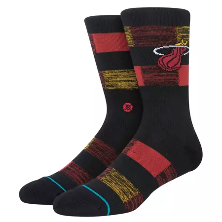 Stance Casual NBA Heat Cryptic Crew Socks