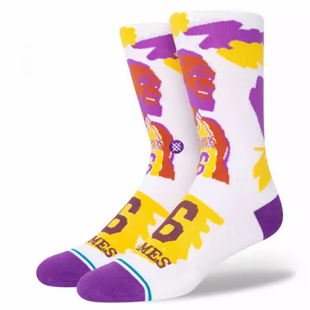 Stance NBA Casual Paint James Crew Socks