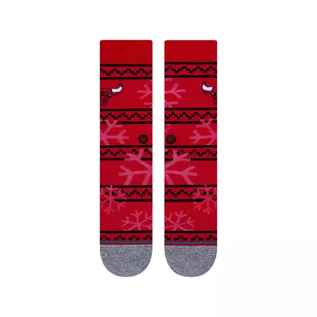 Stance NBA Chicago Bulls Frosted 2 Crew Socks "Red"