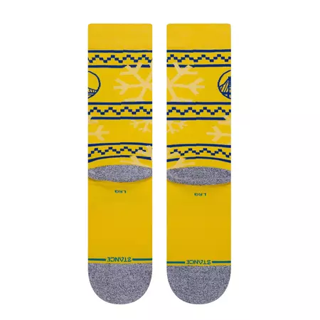 Stance NBA Golden State Frosted 2 Crew Socks "Yellow"