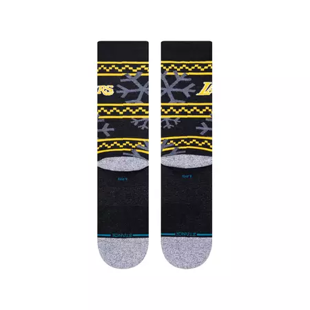 Stance NBA L.A Lakers Frosted 2 Crew Socks "Black"