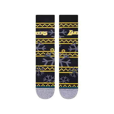 Stance NBA L.A Lakers Frosted 2 Crew Socks "Black"