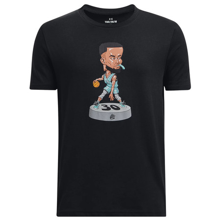 UA Boys' Curry Bobblehead Short Sleeve Tee "Black"