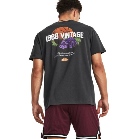 UA Curry Vine Heavyweight SS Shirt "Jet Gray-White "