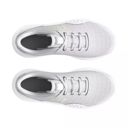 UA Girls' Grade School Surge 4 Running Shoes "Halo Gray"