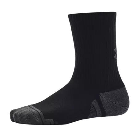 UA Kids' Performance Tech 3-Pack Crew Socks "Black"