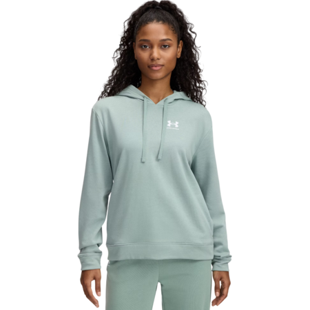 UA Women's Rival Terry Hoodie "Silica Green"