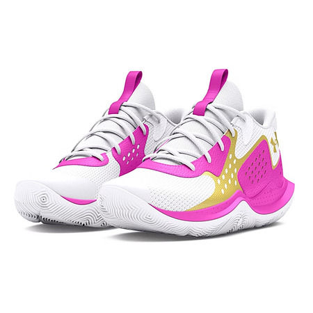 Under Armour GS Jet '23 Jr. "White Pink Gold"