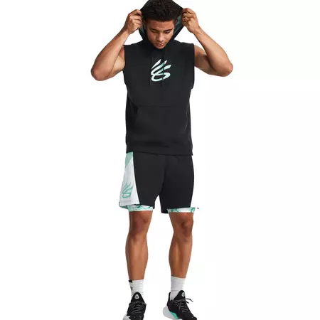 Under Armour Men's Curry Fleece Sleeveless Hoodie "Black"