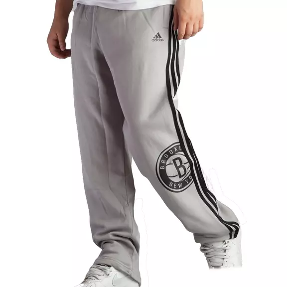 Adidas NBA Pantalón Price Point Brooklyn Nets (gris/negro)