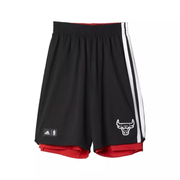 Adidas NBA Short Summer Run Bulls Niñ@ (negro/rojo/blanco)