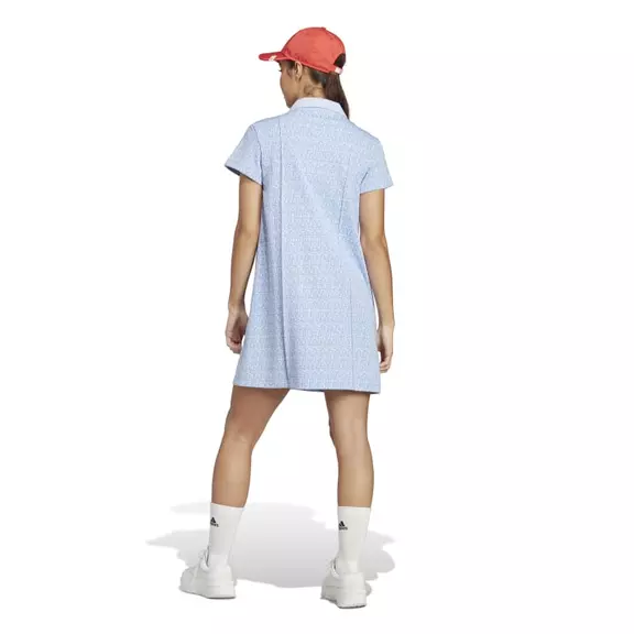 Adidas ALL-OVER Graphic Polo Dress "Sky Blue"