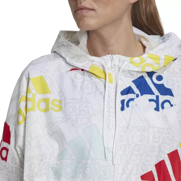 Adidas W Essentials Multi-Colored Logo Loose Fit