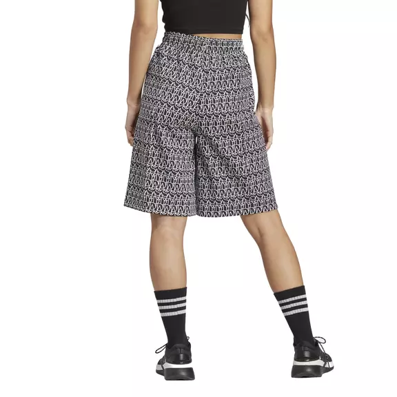 Adidas W Script Allover Graphic Short Culottes