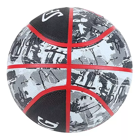 Balón Basket Spalding Black Red Graffiti Sz7 Rubber (Talla 7)