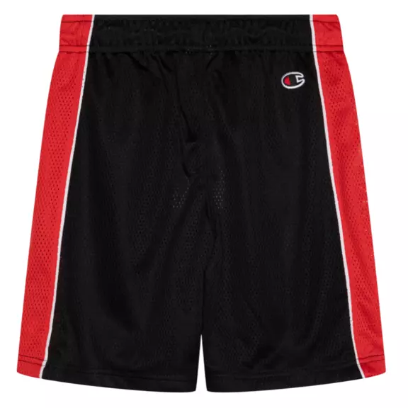 Champion Basketball Kids Inspired Logo Short "Black-Red"