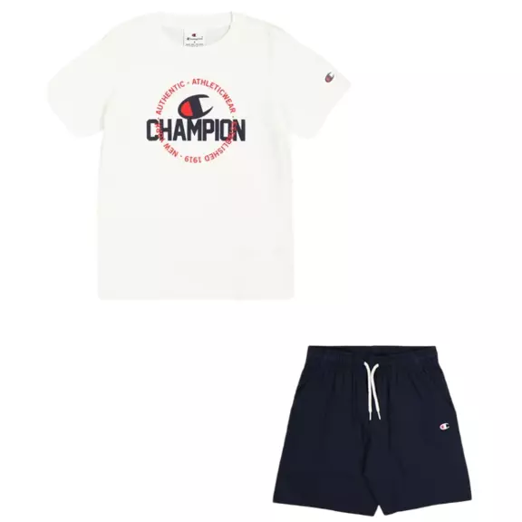 Champion Kids Sport Lifestyle Big Logo Set Short-Tee "White"