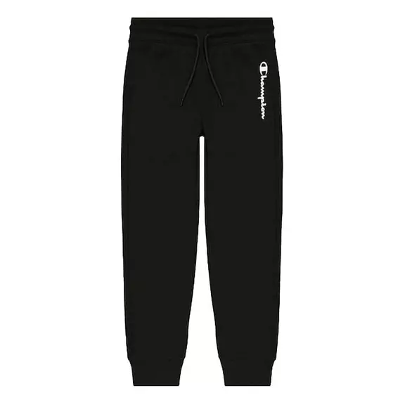 Champion Legacy Girls Vertical Small Script Logo Pants "Black"