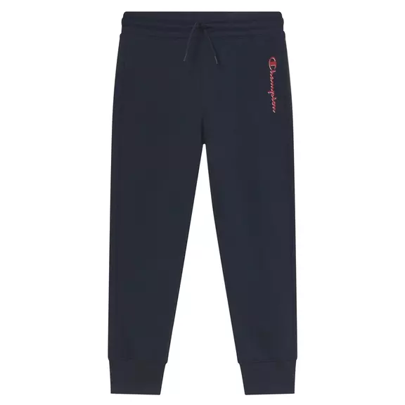 Champion Legacy Girls Vertical Small Script Logo Pants "Navy"