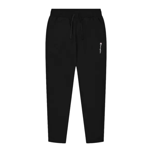 Champion Logo Straight Leg Fleece Slim Fit Joggers "Black"