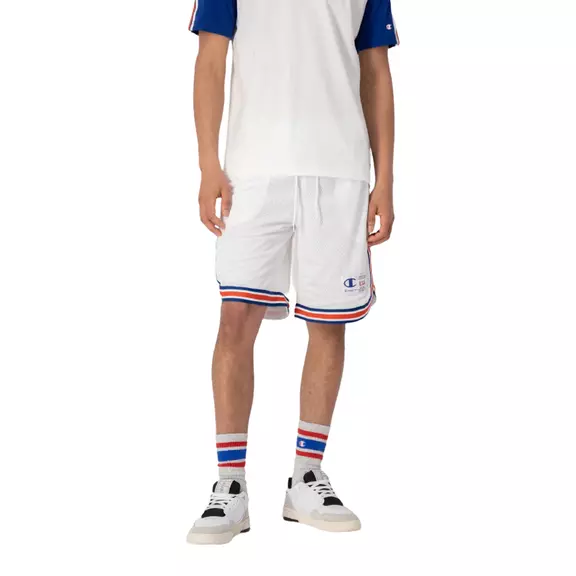 Champion Retro Basketball Mesh Shorts "White-Blue"