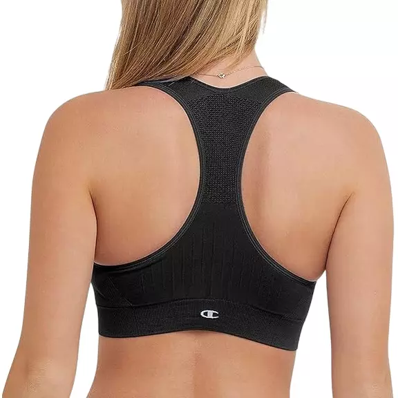 Champion Seamless Racerback Bra "Black"