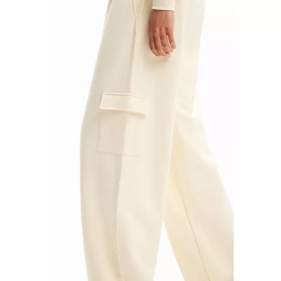 Desigual Wide-leg Cargo Trousers "Raw"